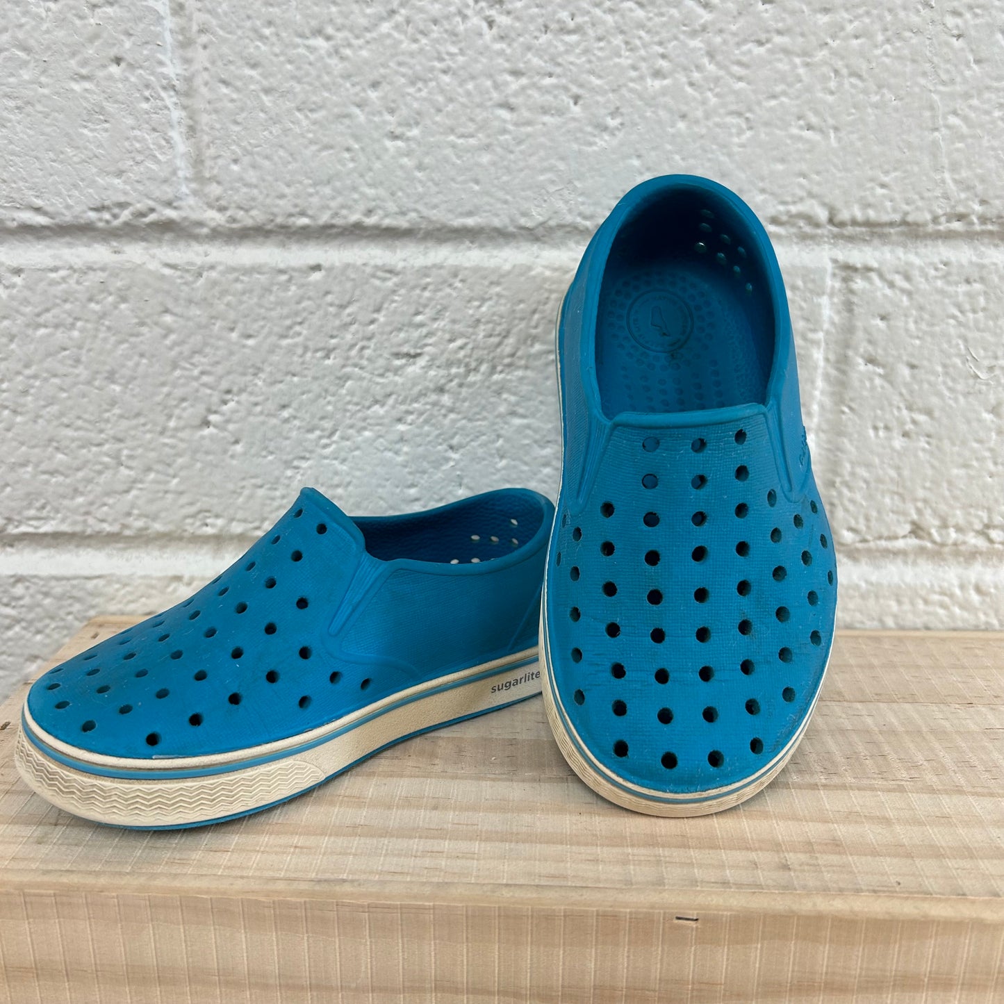 Blue Sugarlite Slip Ons