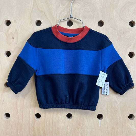 Blues Color Block Pullover NEW!