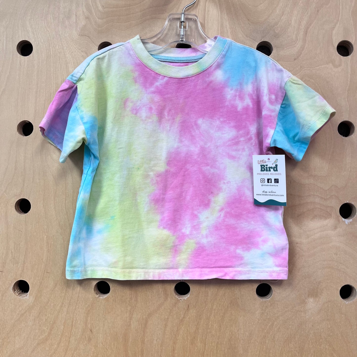 Pink + Yellow Tie Dye Tee