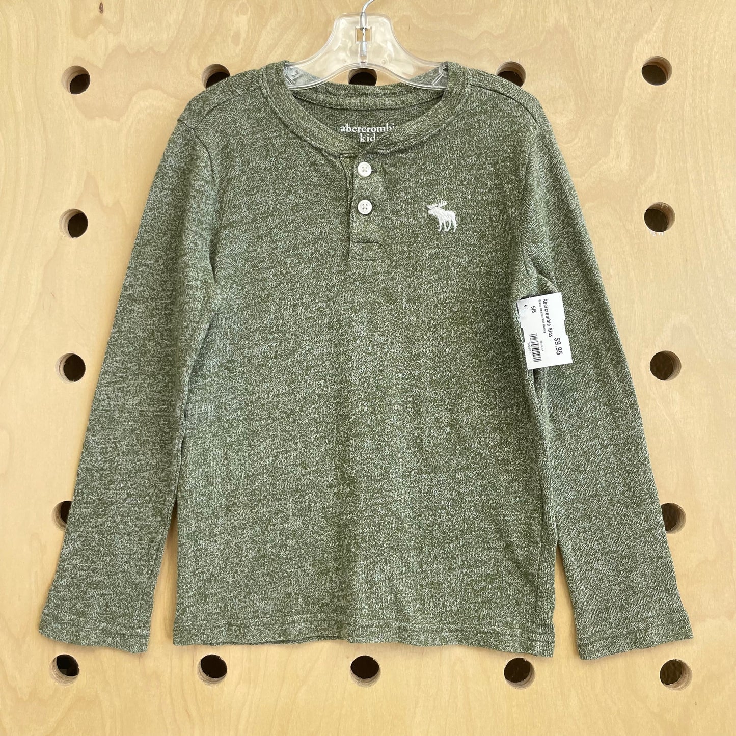 Green Heather Knit Henley