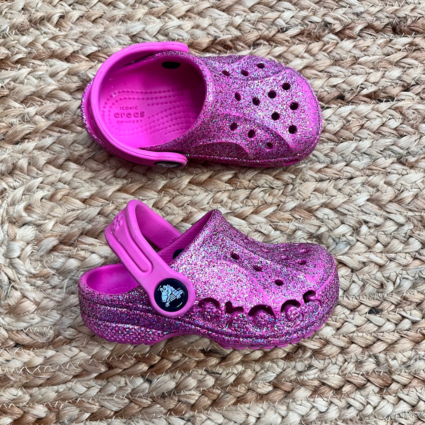 Pink Glitter Clogs