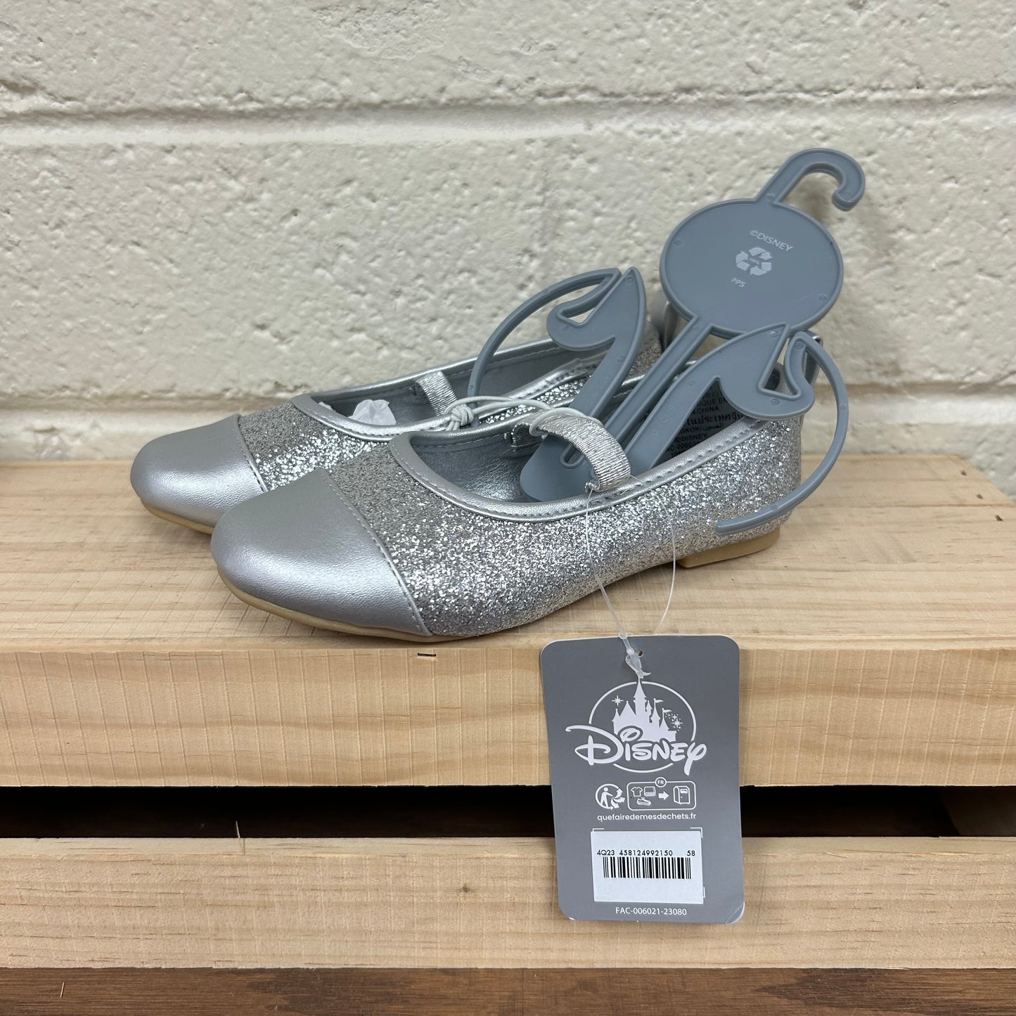 Silver Glitter Princess Flats NEW!