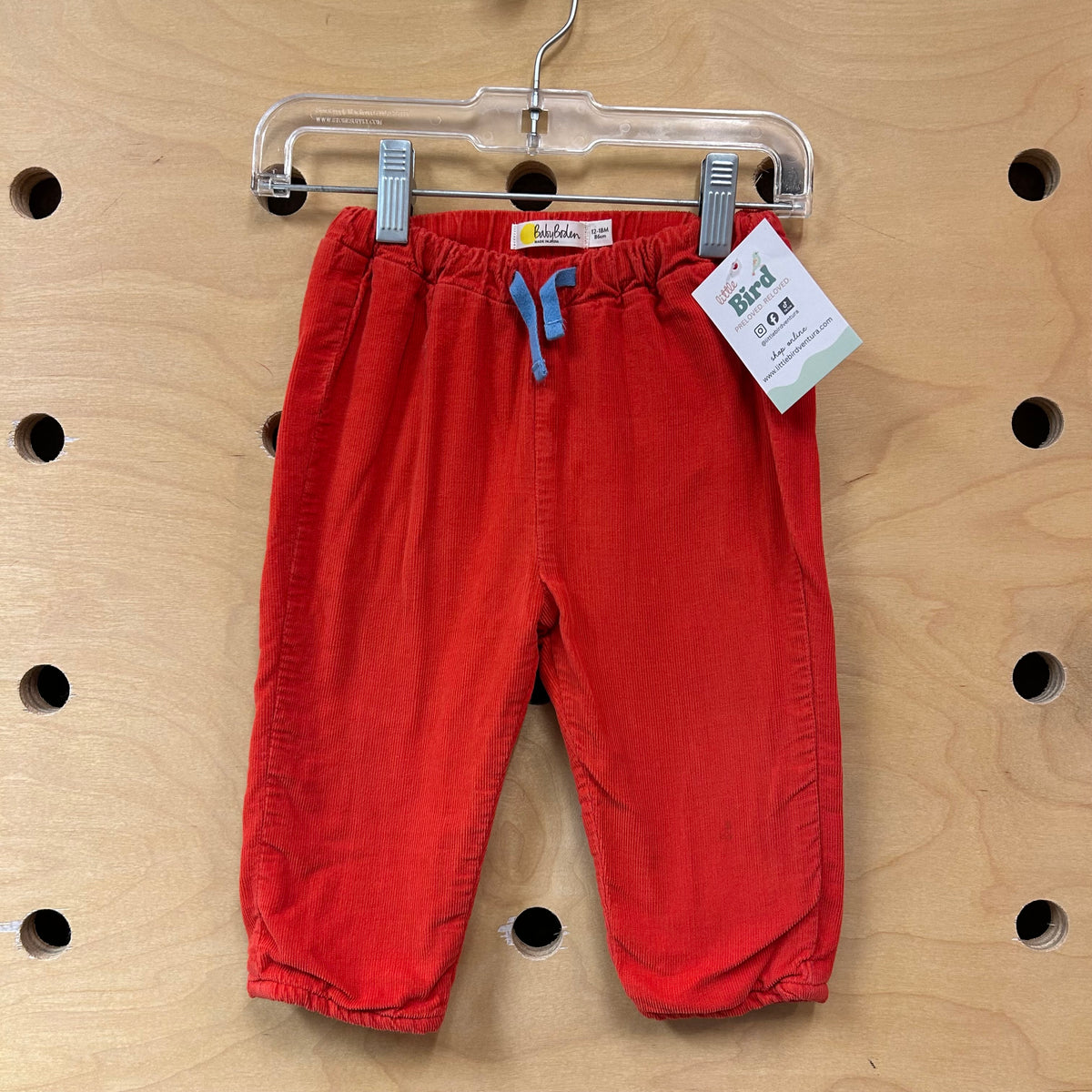 Red Drawstring Cord Pants