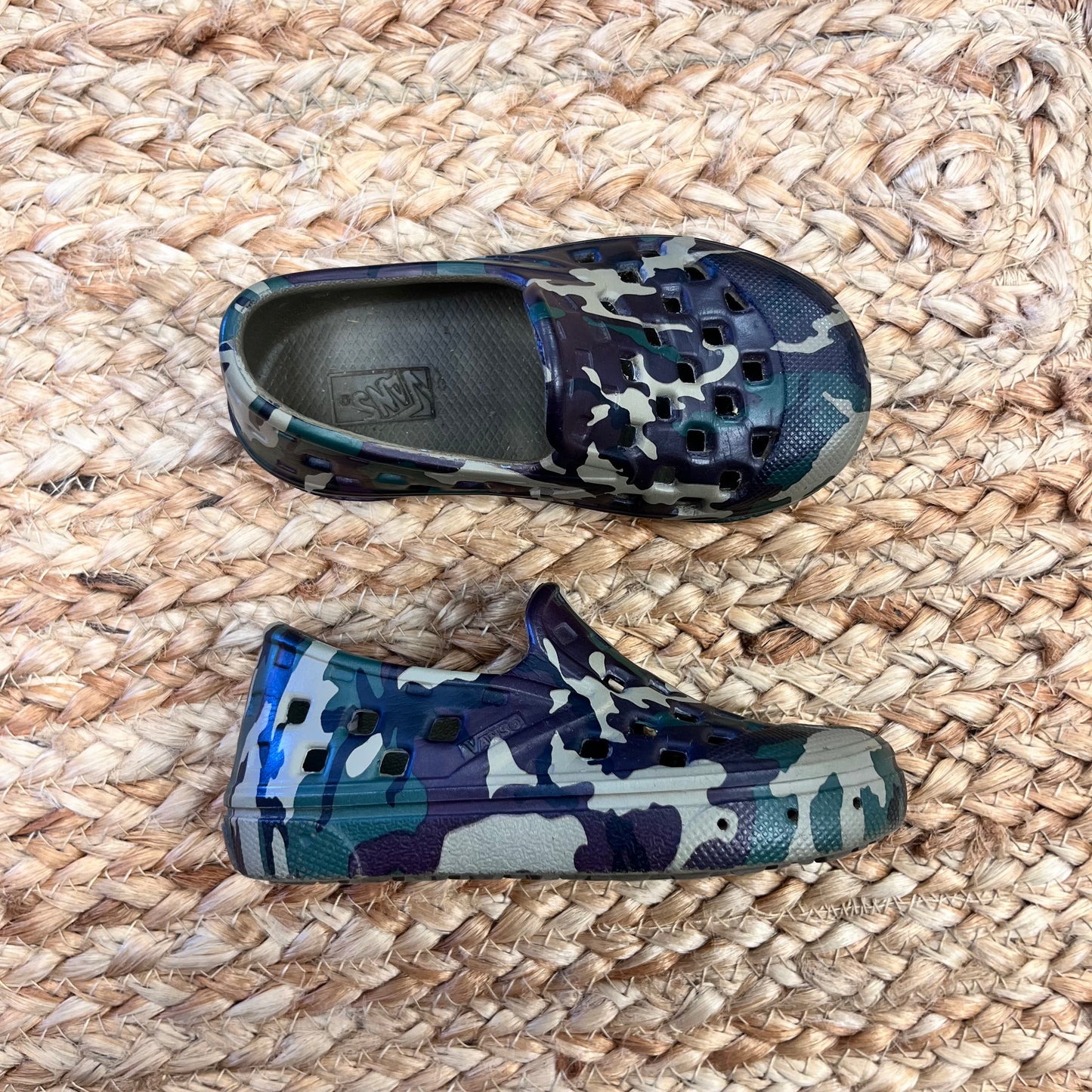 Camo Perforated Slip-Ons