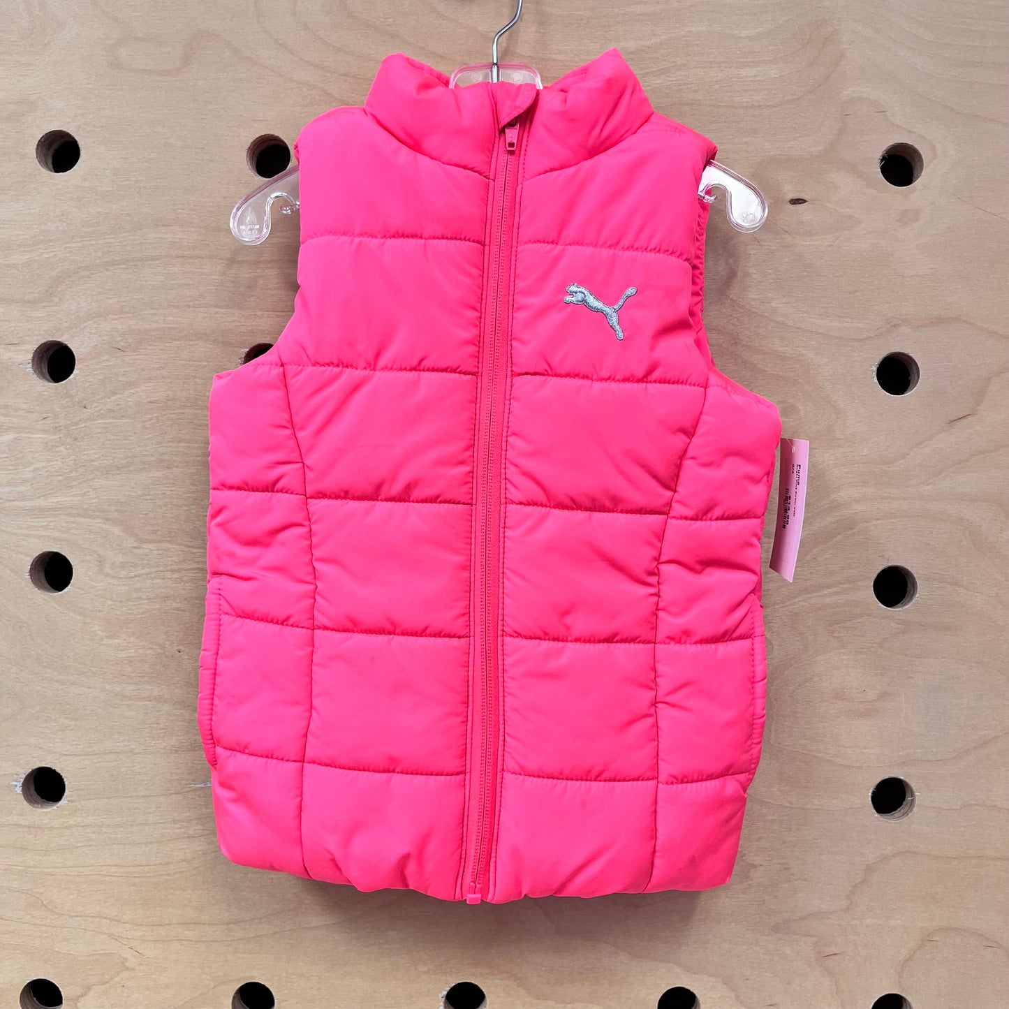 Bright Pink Puffer Vest