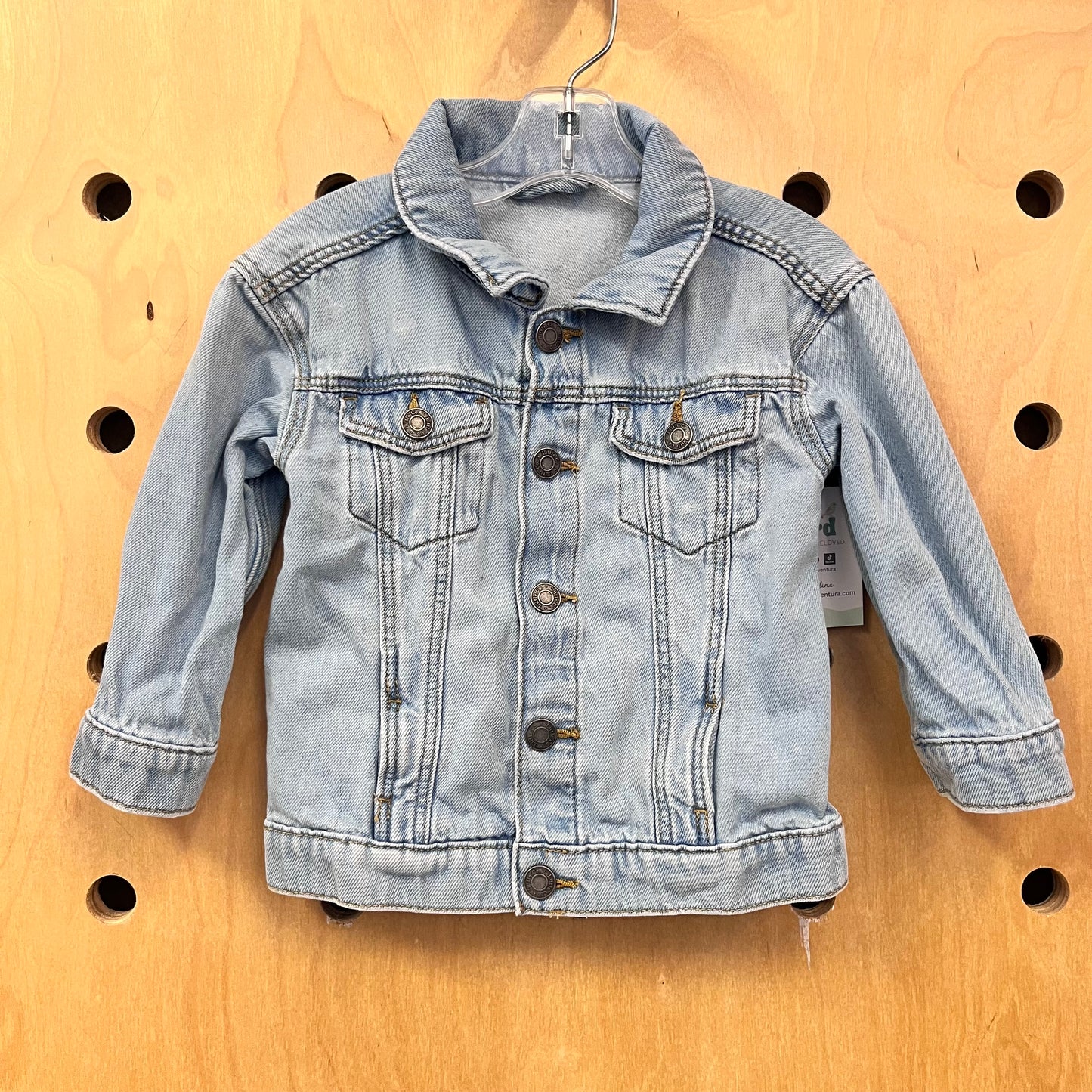 Lightwash Snap Demim Jacket