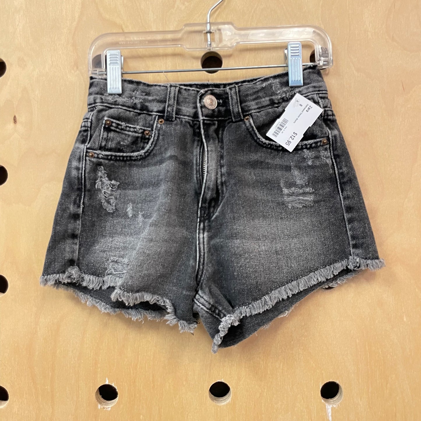 Distressed Denim Shorts