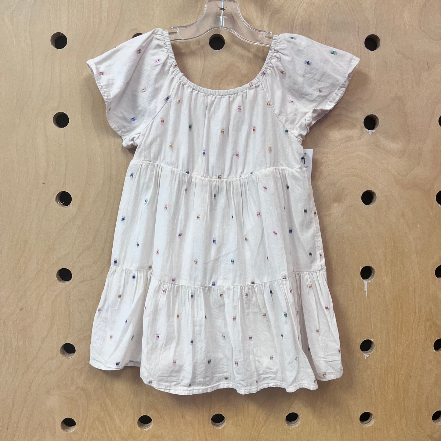 Cream Embroidered Dress