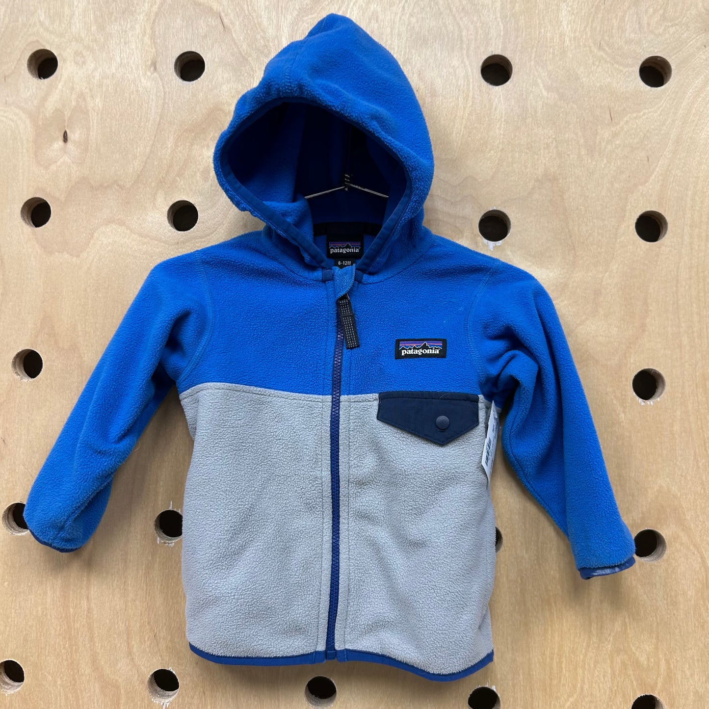 Micro D Snap T Jacket Blue & Grey