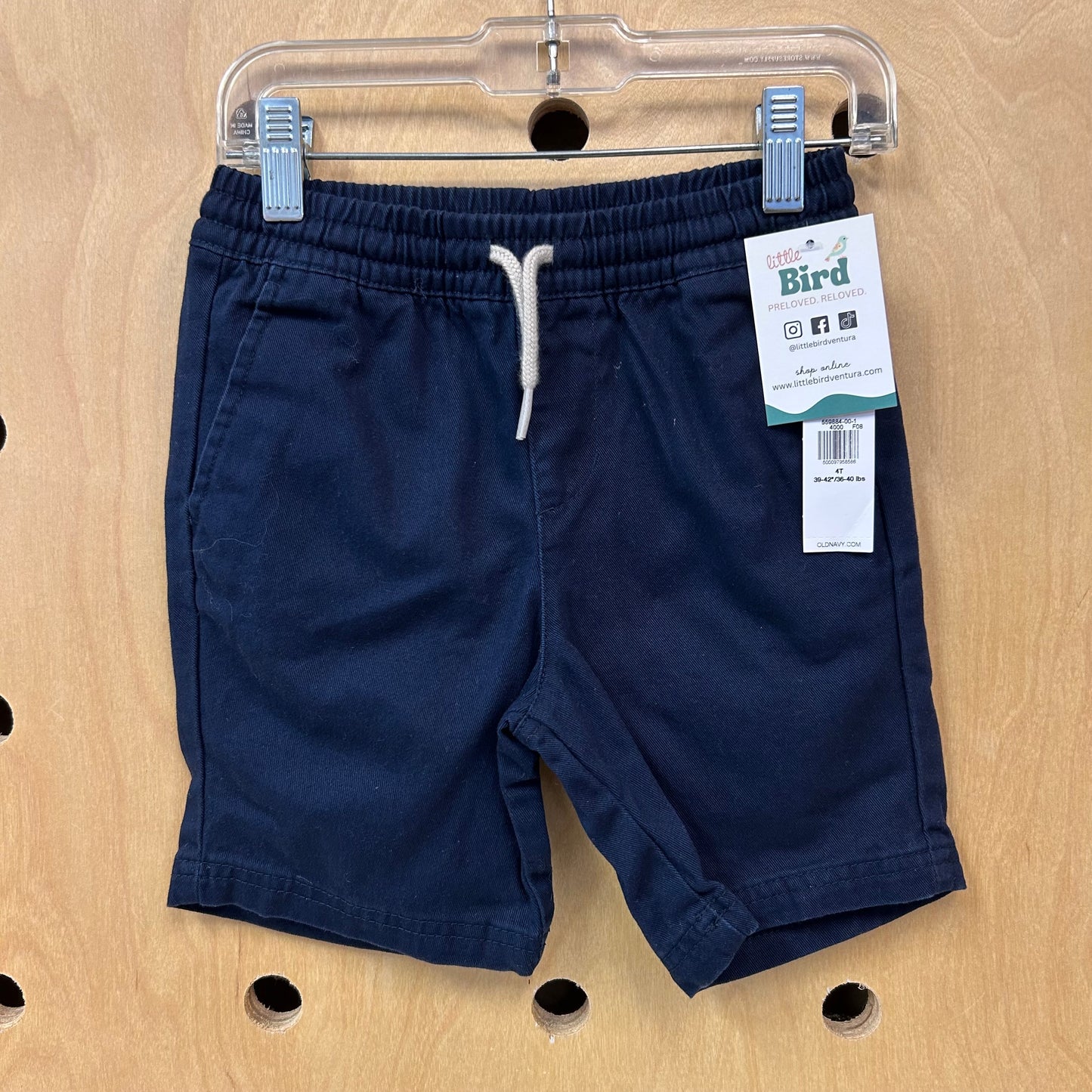 Navy Drawstring Shorts NEW!