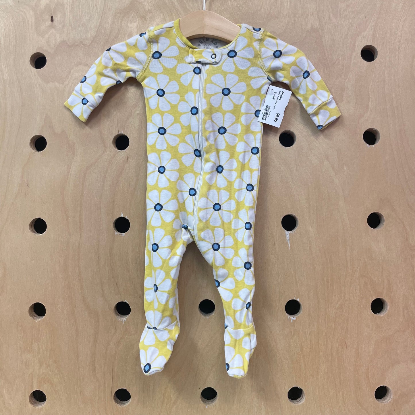 Organic Yellow Floral Footies