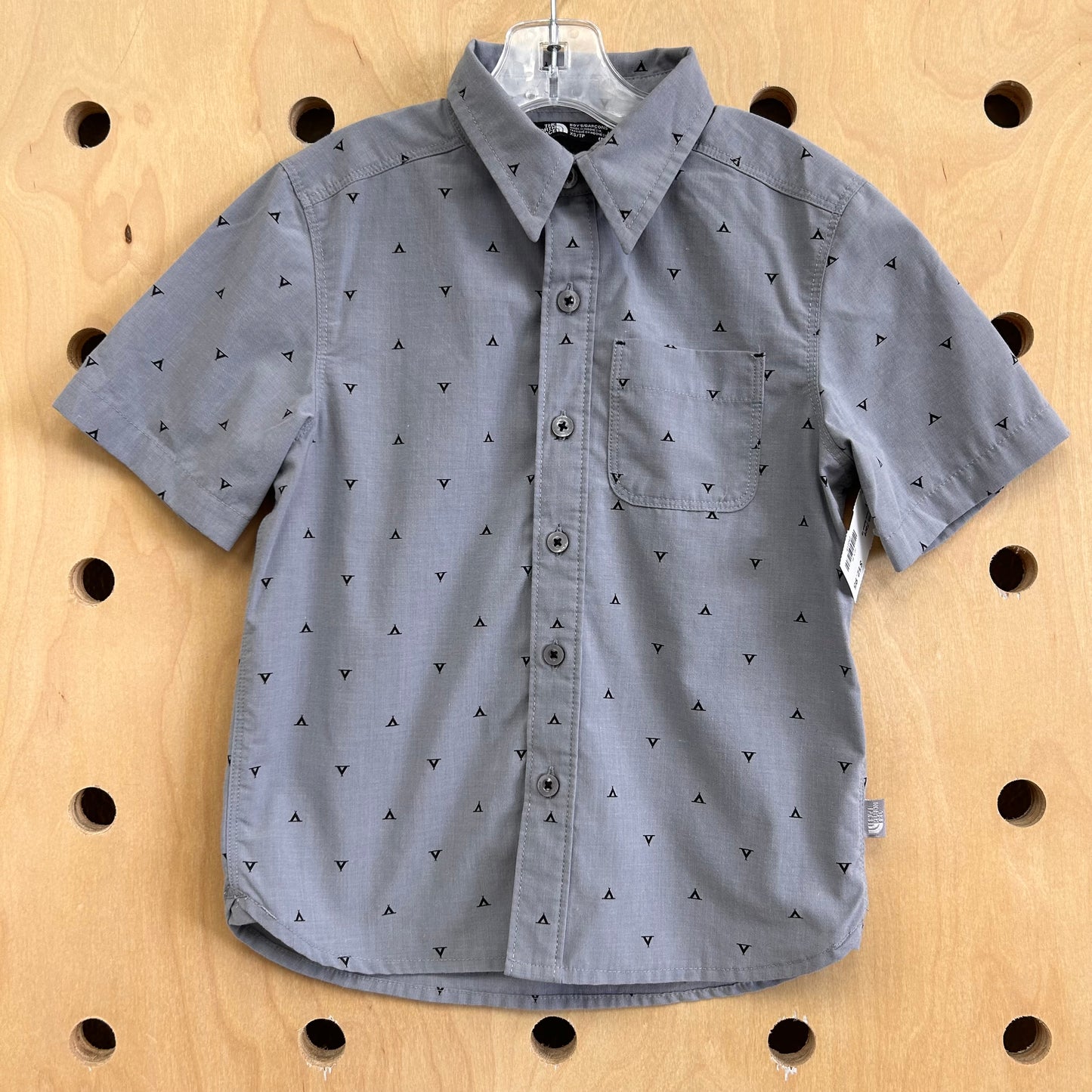Blue Tents Button Up