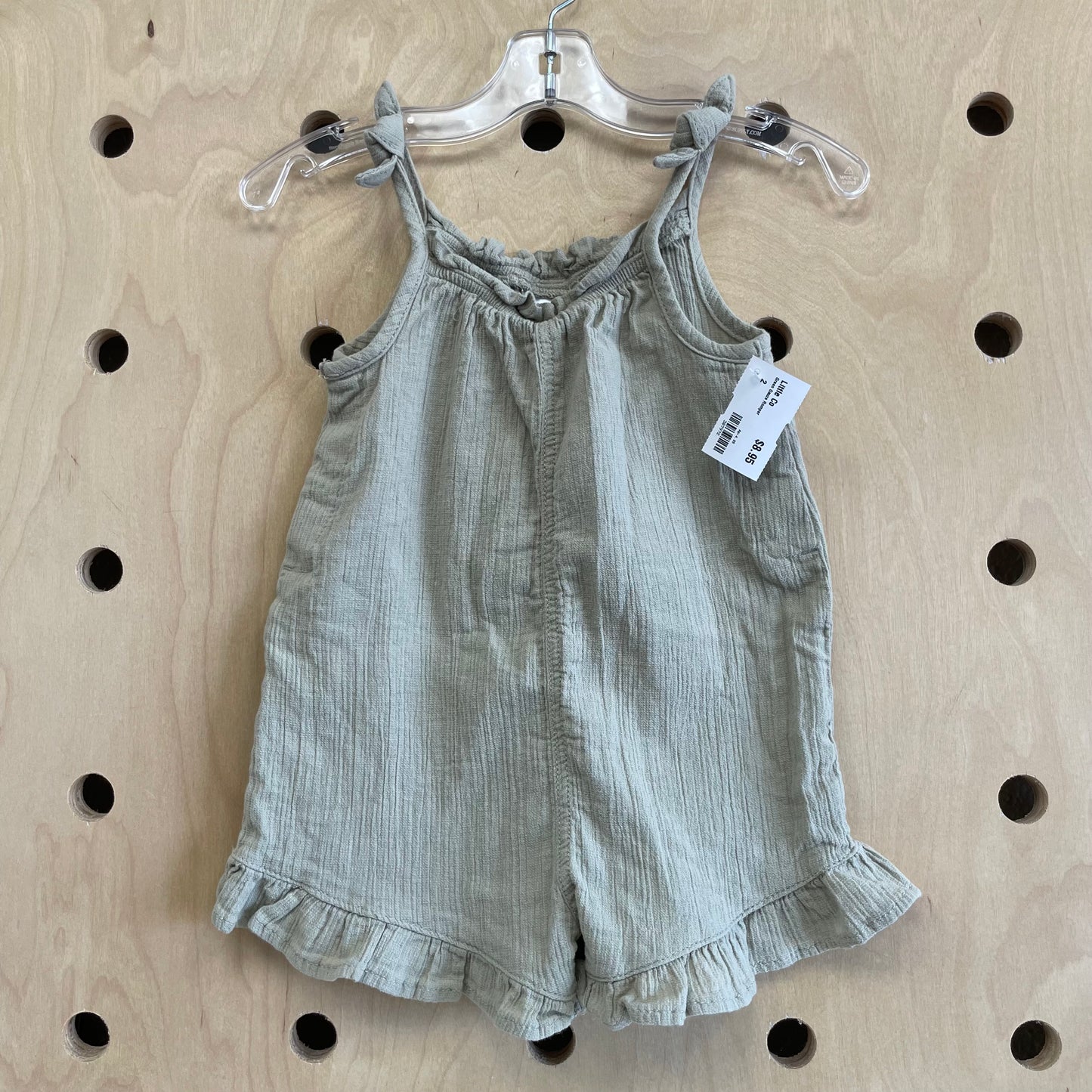 Green Gauze Romper