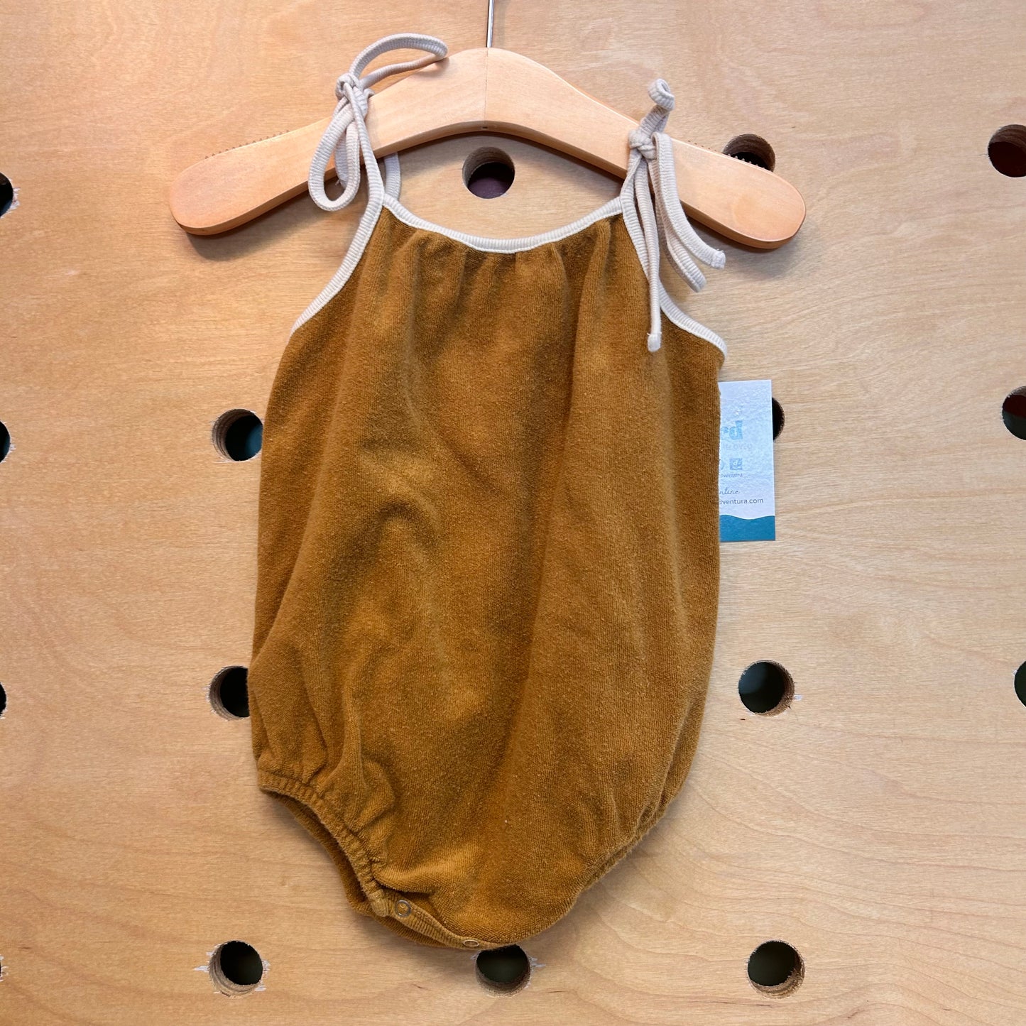 Brown Terry Romper