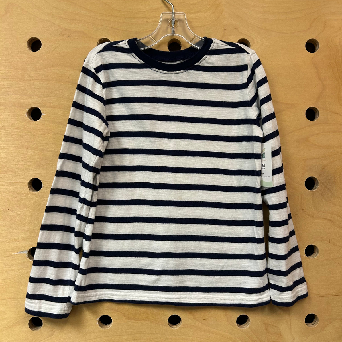 Navy & White Striped Tee