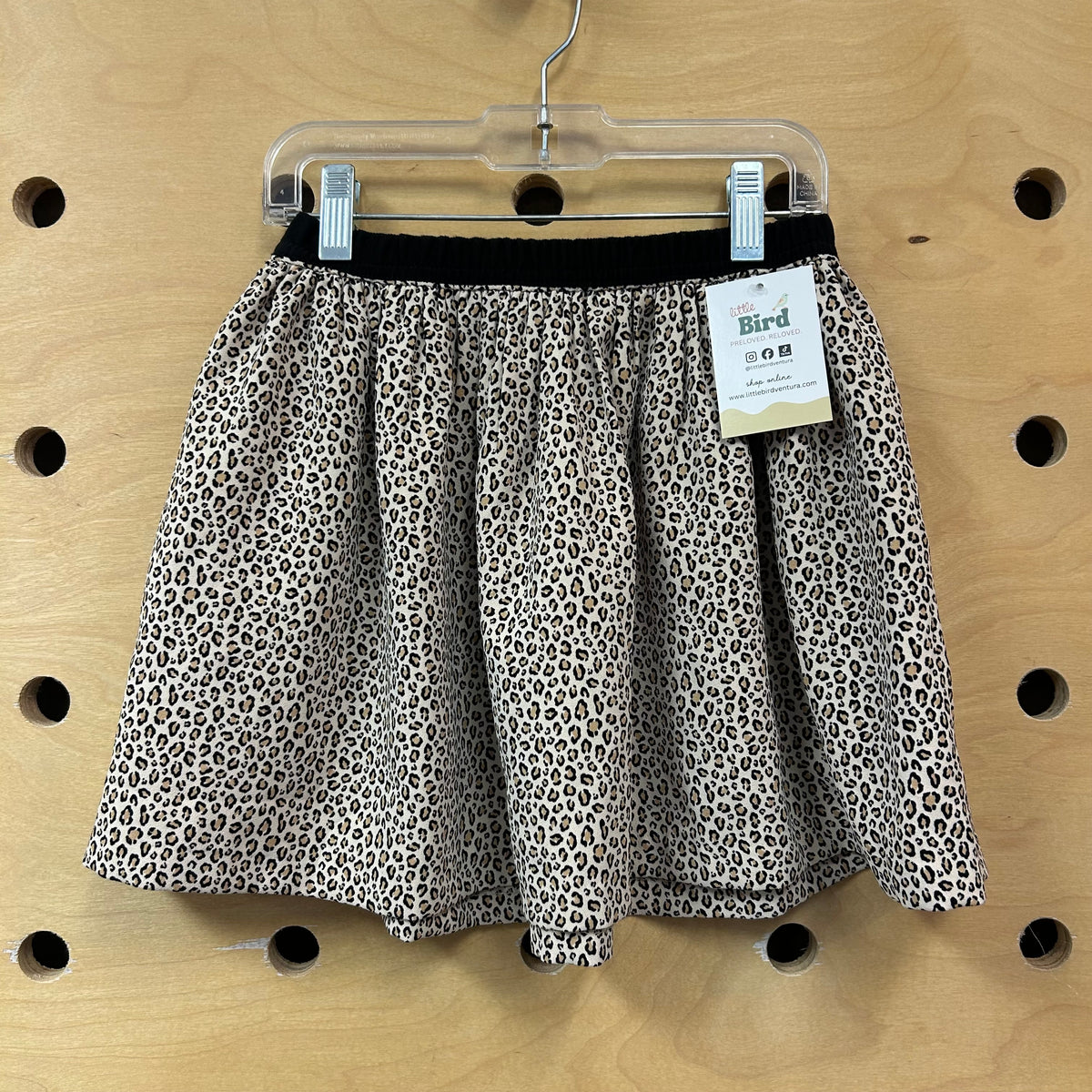 Pull On Leopard Skirt