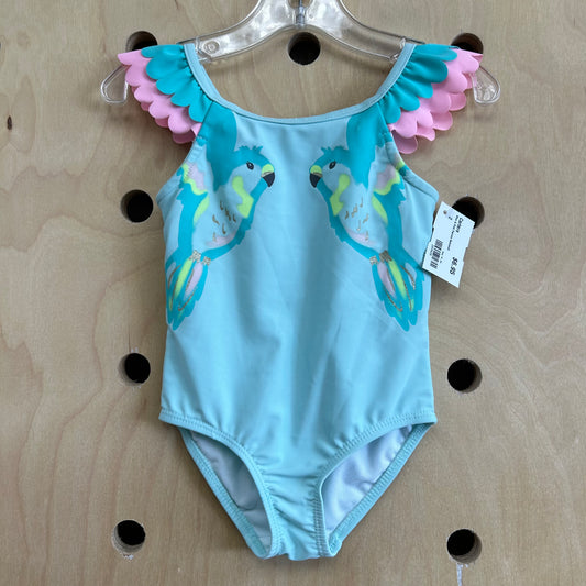 Blue & Pink Parrots Swimsuit