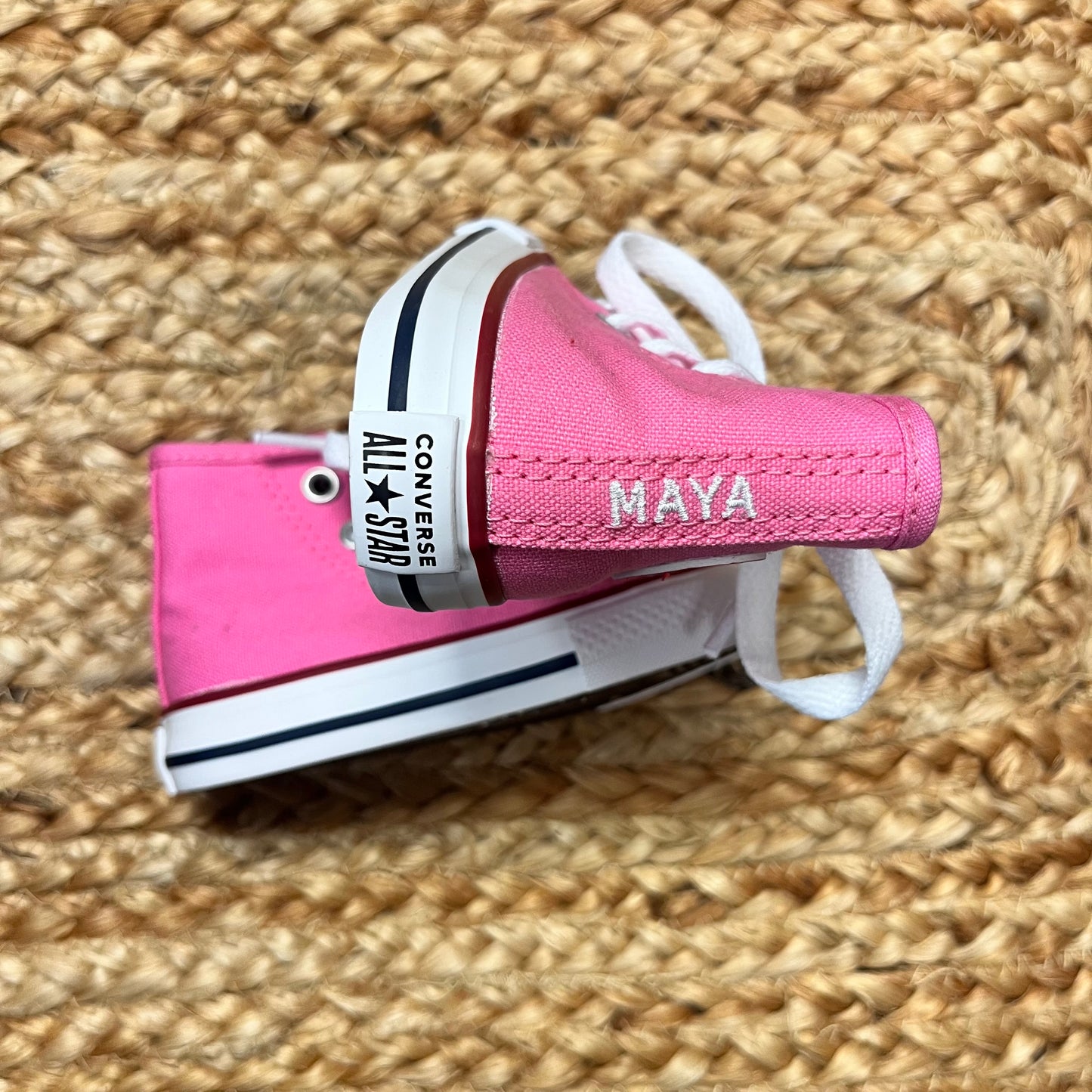 Pink 'Maya' Heart All Star Sneakers