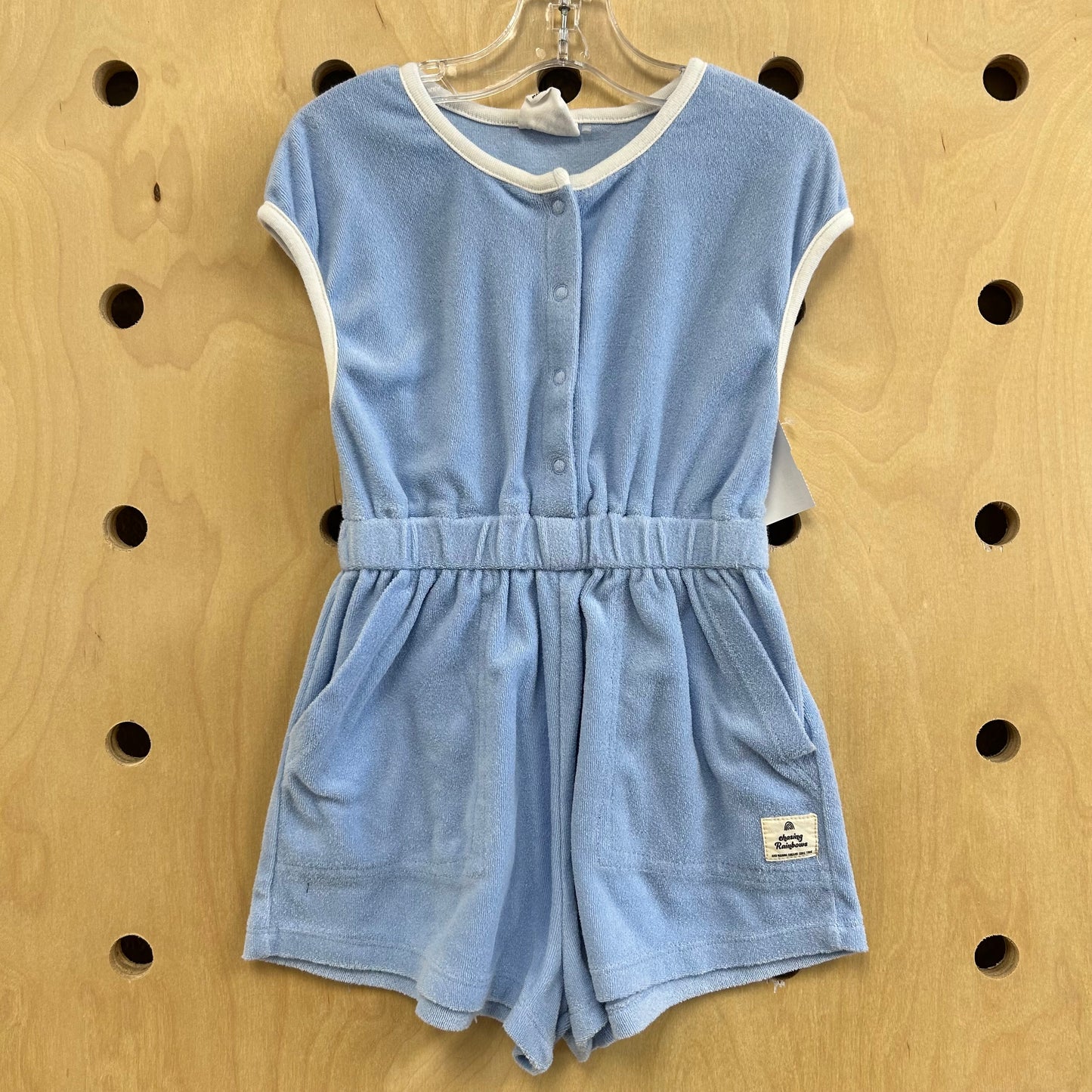 Blue Terry Romper