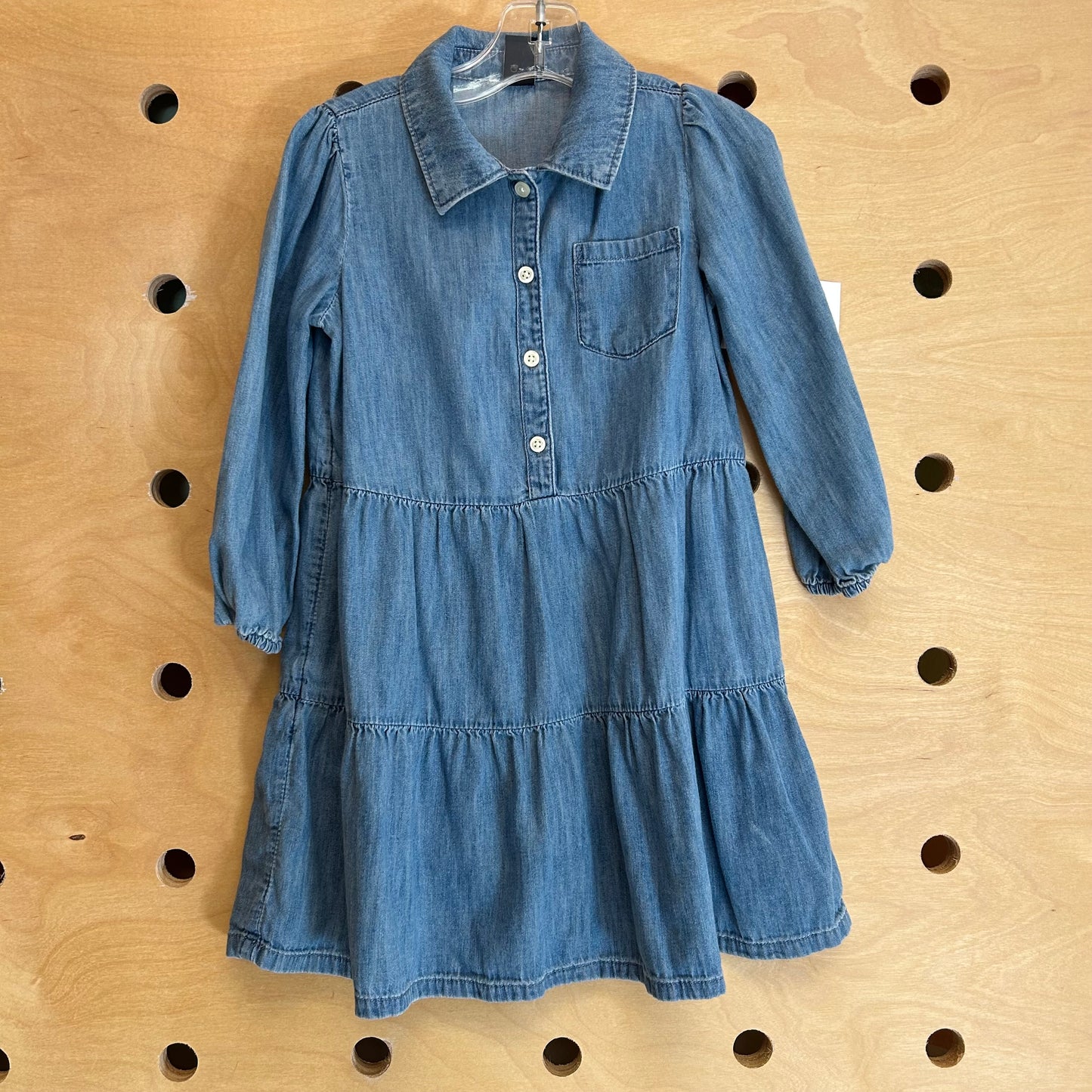 Denim Button Dress