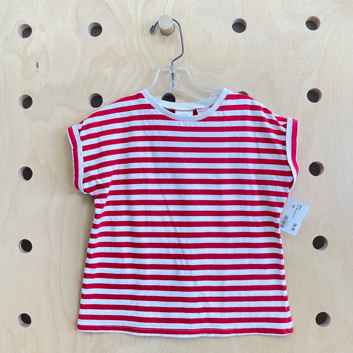 Red & White Striped Top