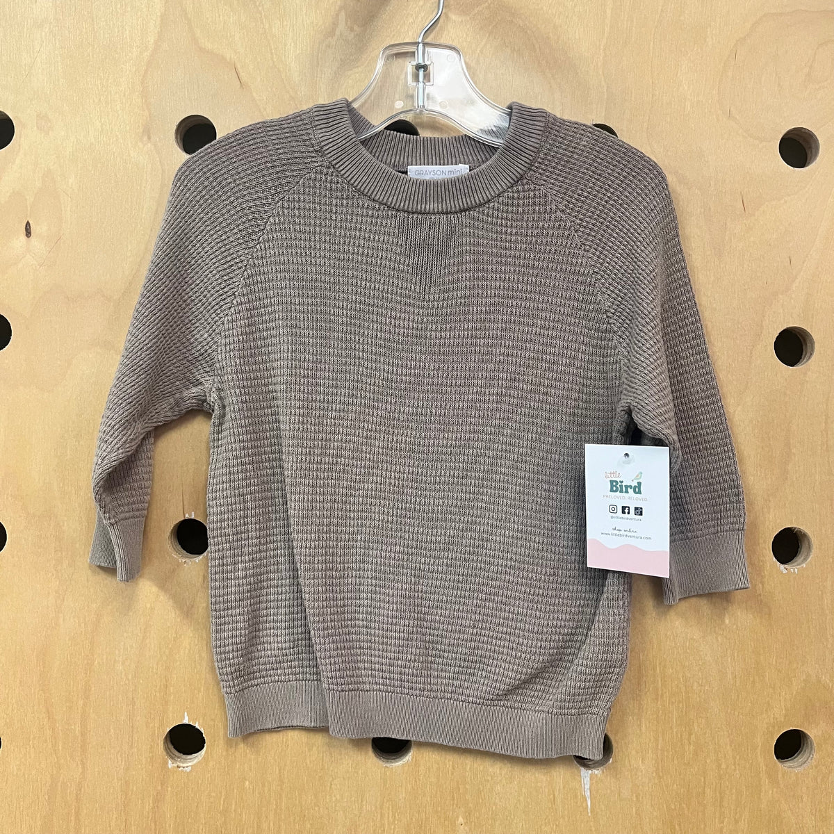 Earthy Brown Waffle Knit Shirt