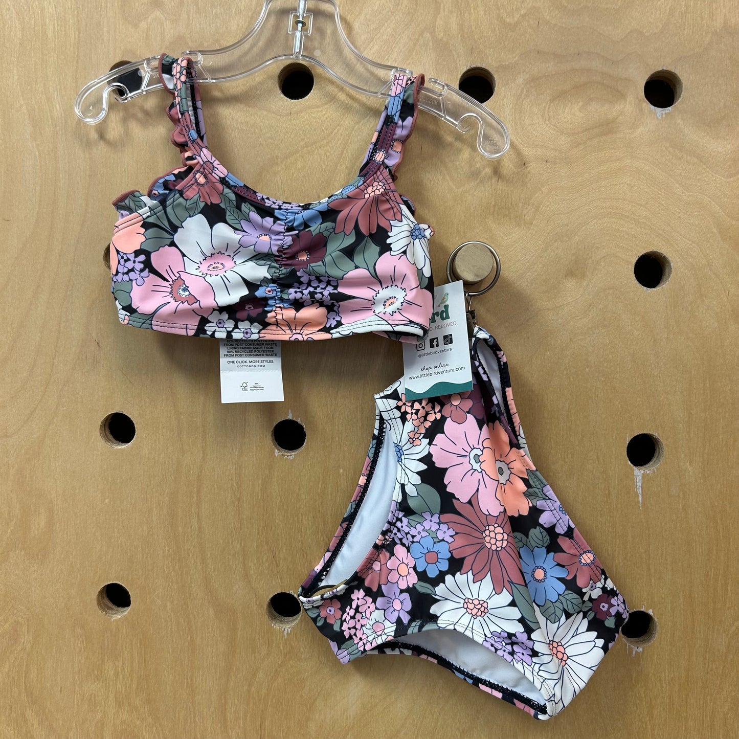 Black Floral Swimsuit NEW!