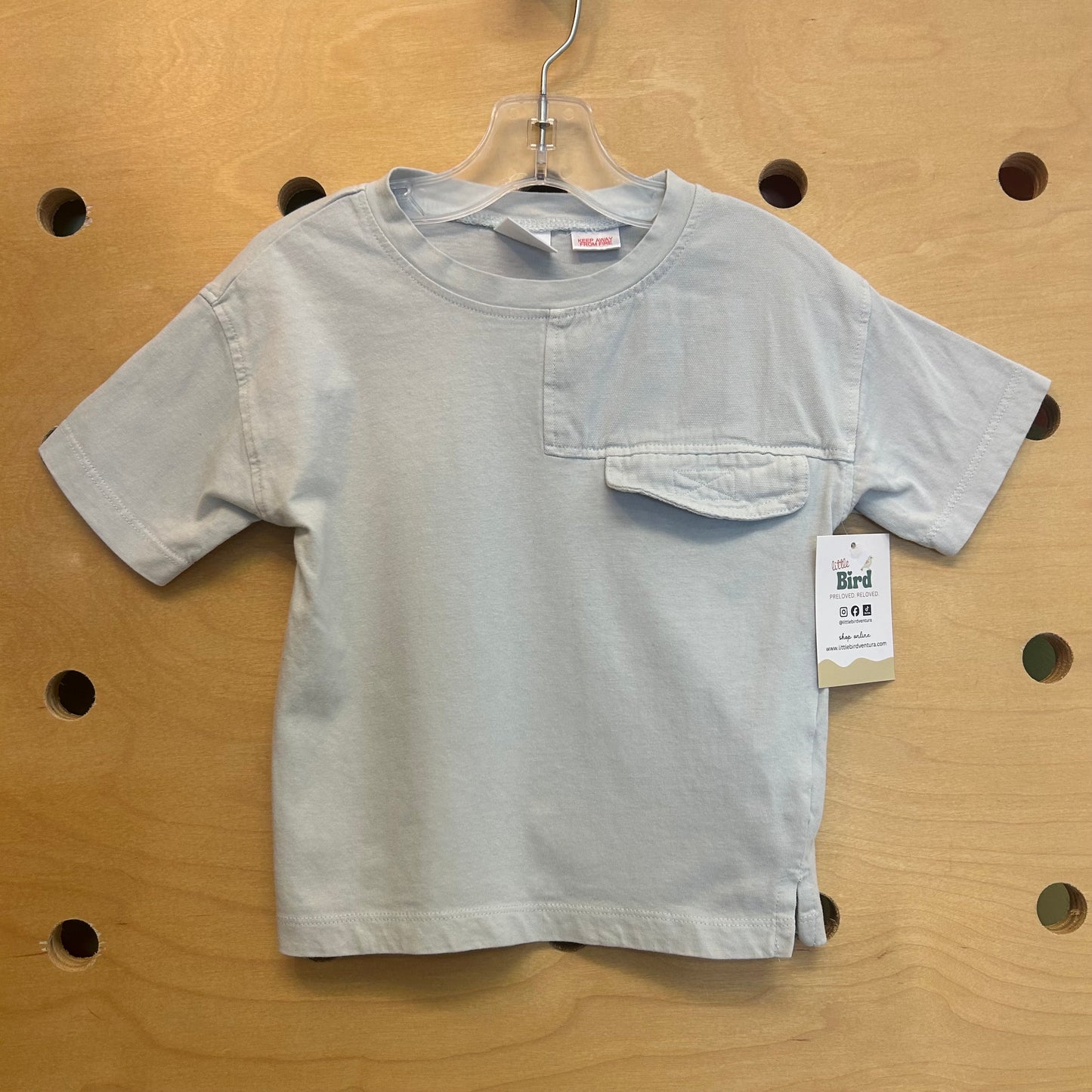 Blue Flap Pocket Tee