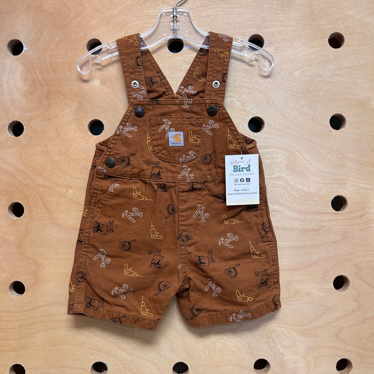 Brown Tools/Drills Overalls