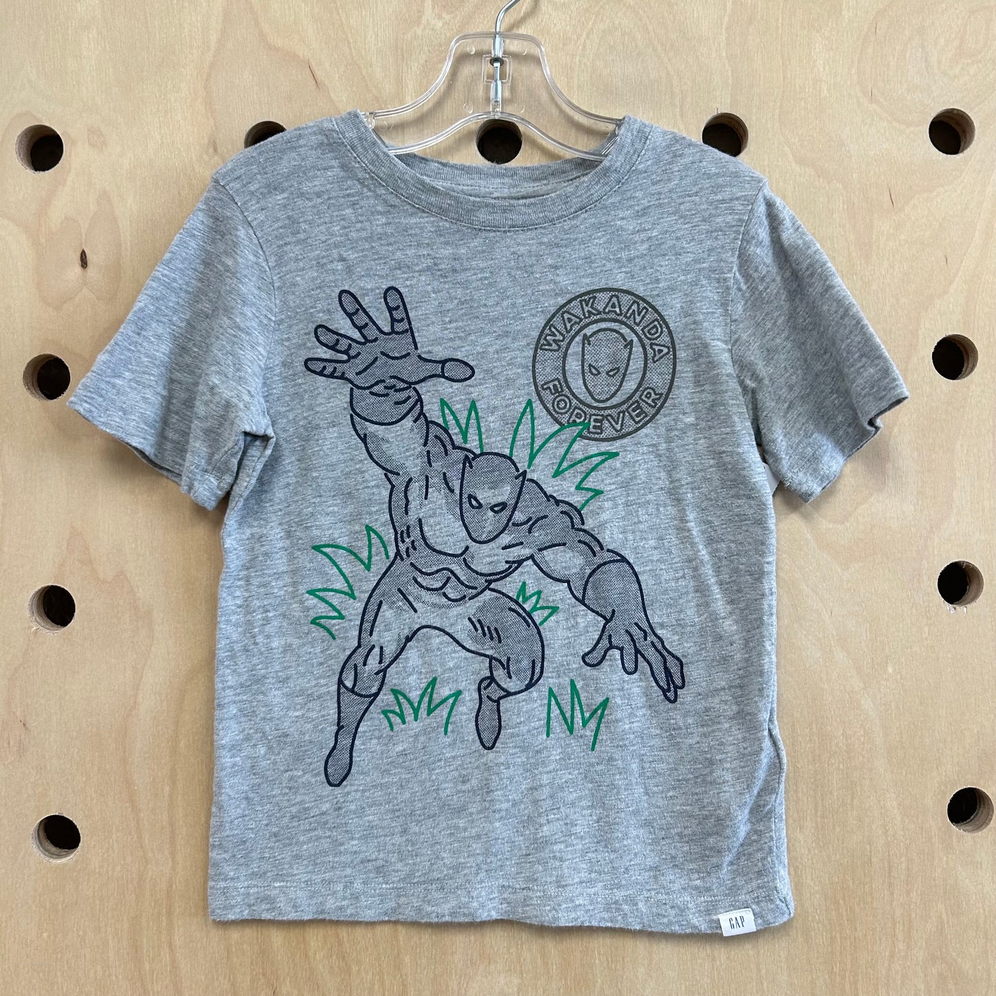 Grey Wakanda Forever Tee