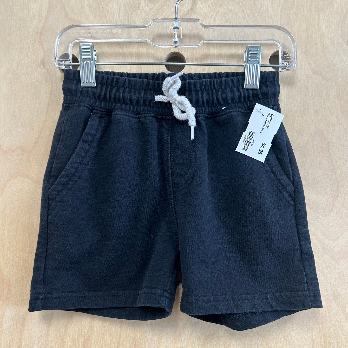 Black Drawstring Shorts