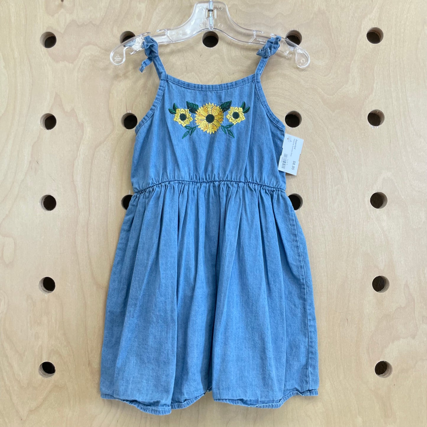 Chambray Sunflower Dress