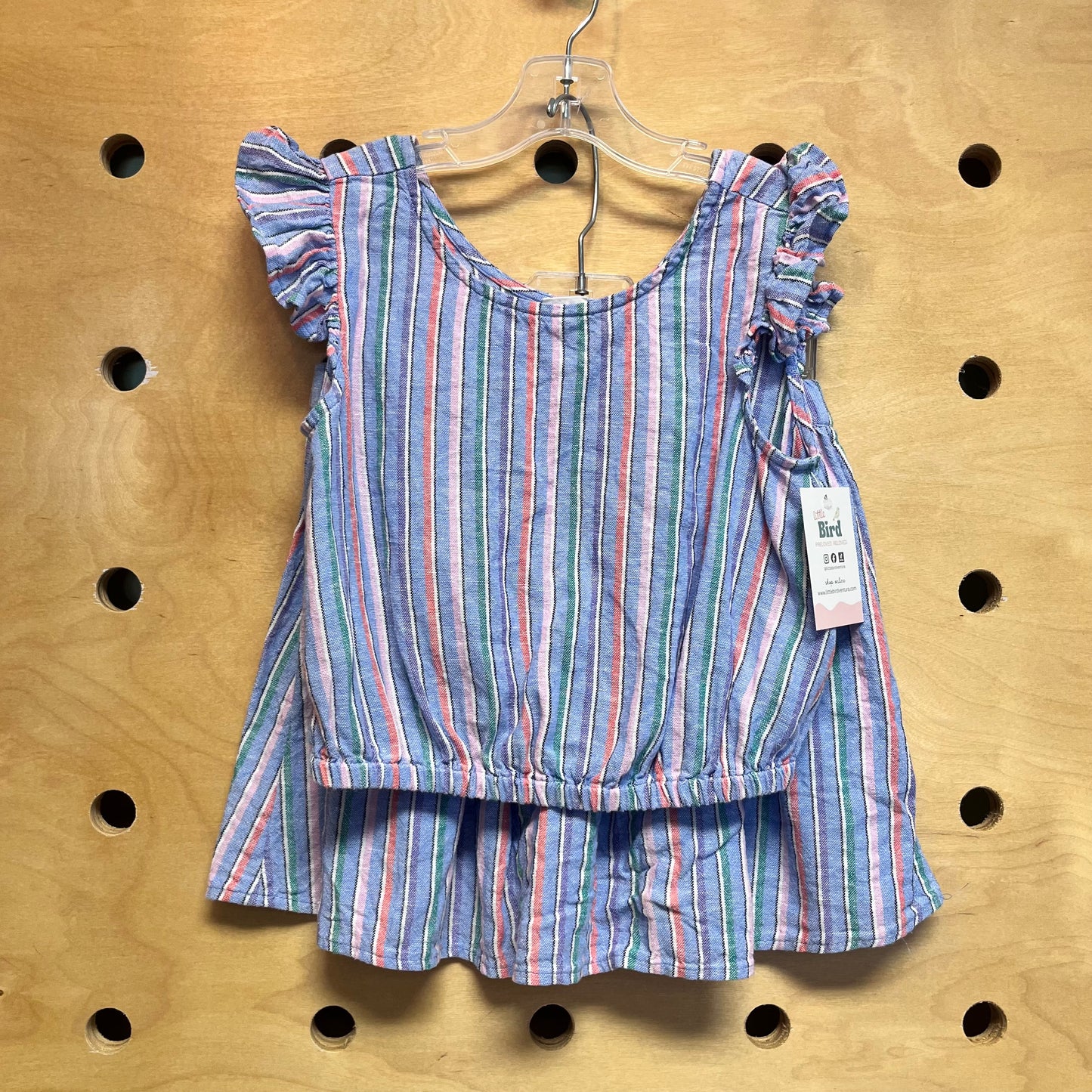 Lavender/ Colorful Striped Outfit