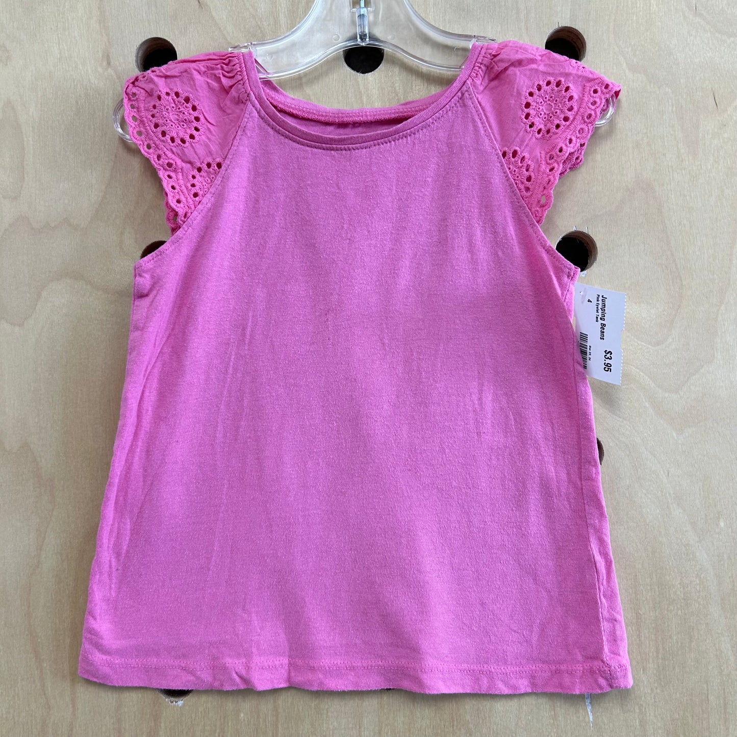 Pink Eyelet Tank