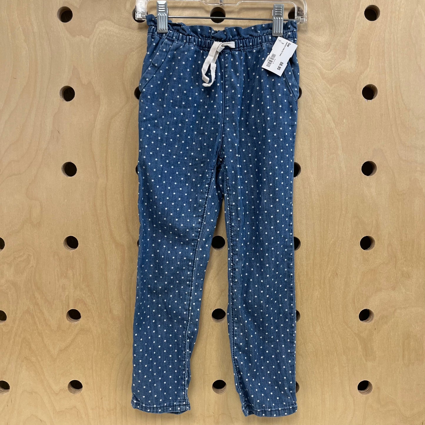 Chambray Polka Dot Pants