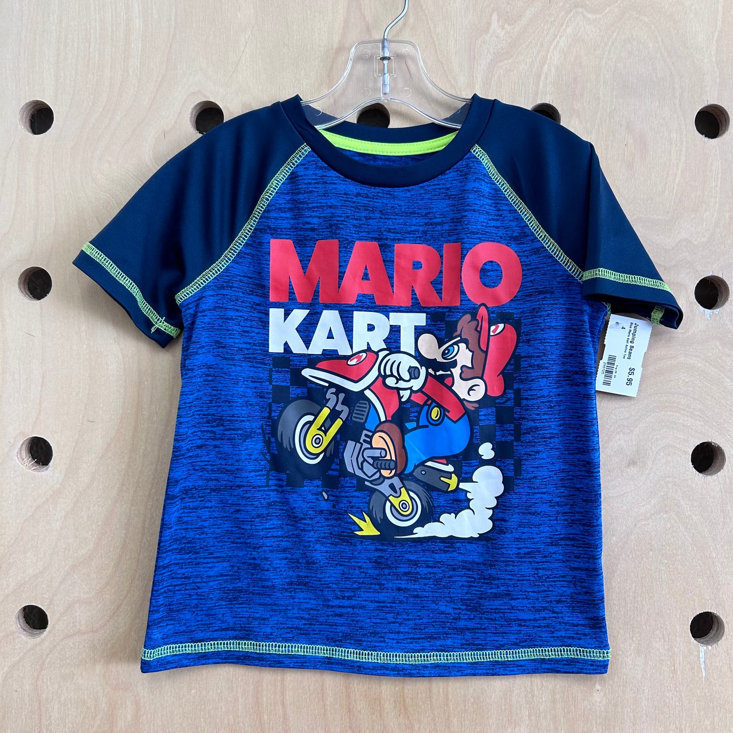 Blue Mario Kart Active Tee