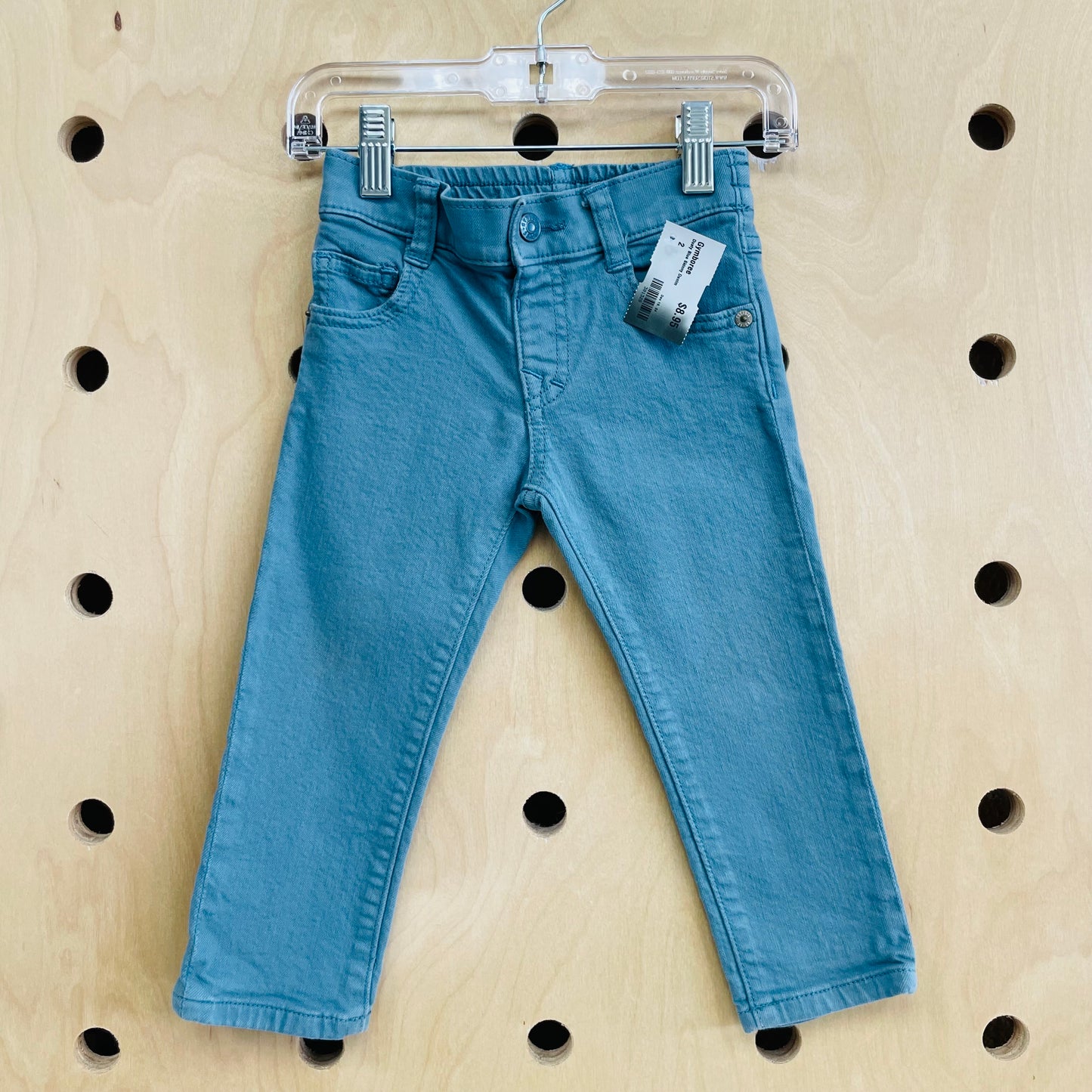 Dusty Blue Skinny Denim