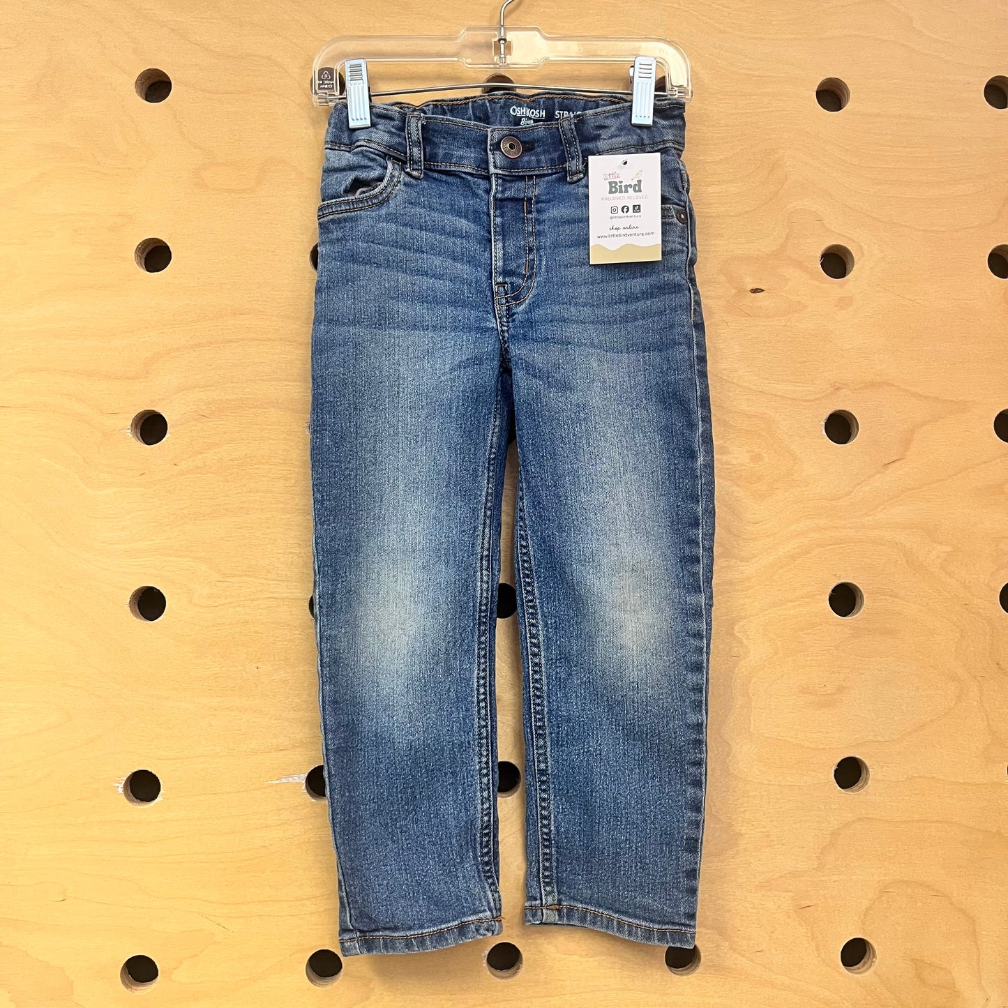 Medium Wash Straight Denim