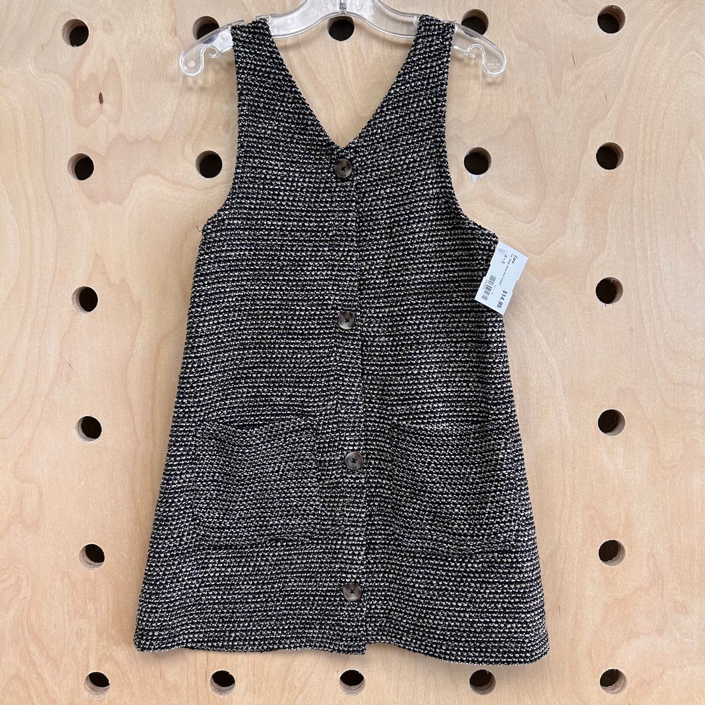 Tan, Black, Silver Knit Jumper