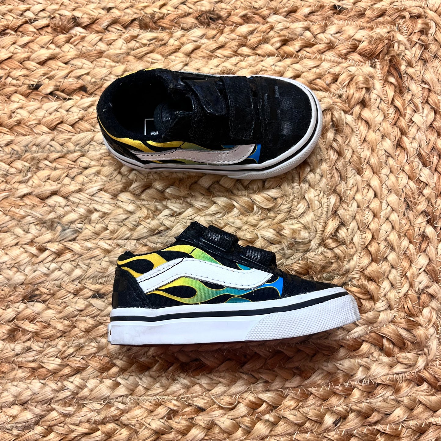 Ombre Flame/Checkered V Sneakers