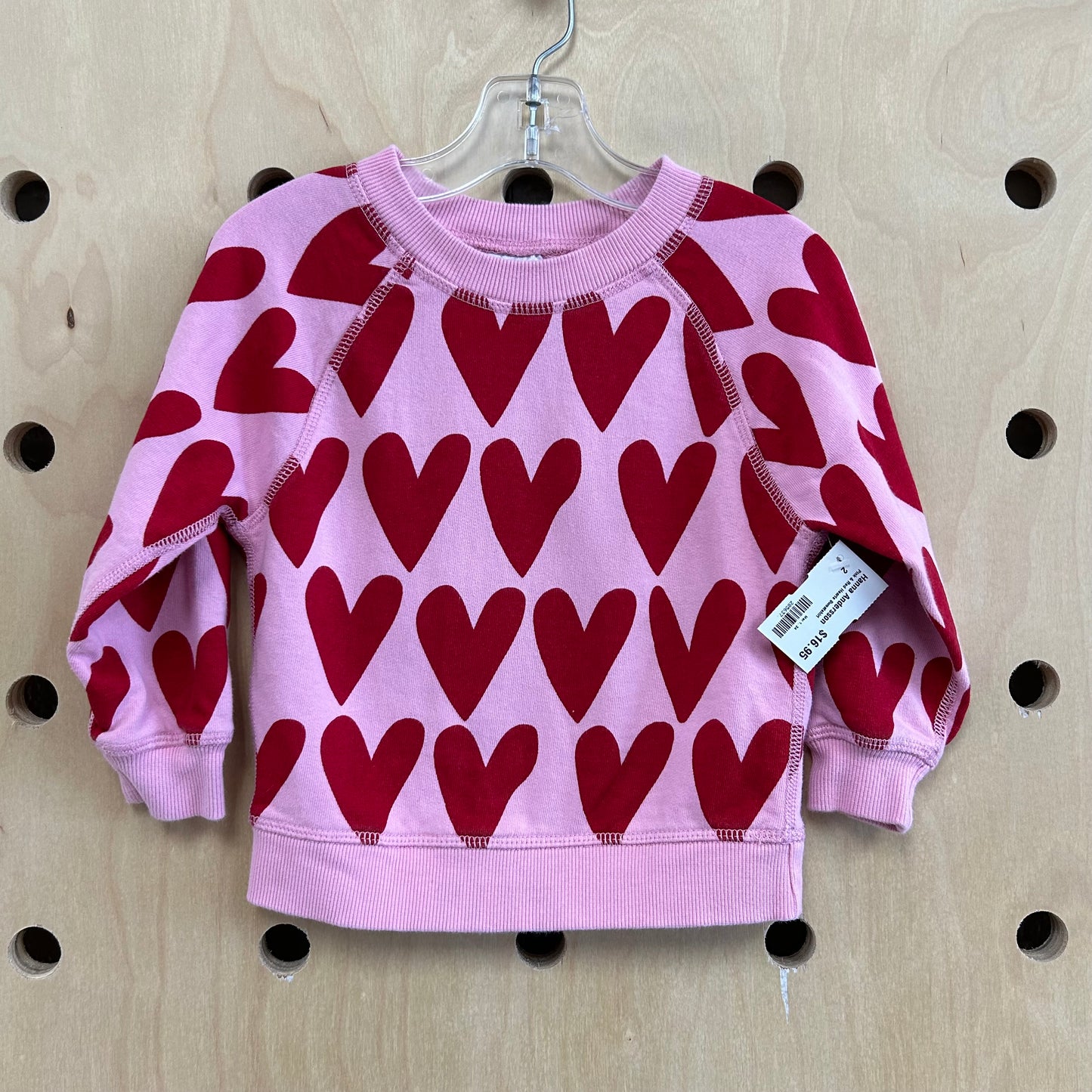 Pink & Red Hearts Sweatshirt