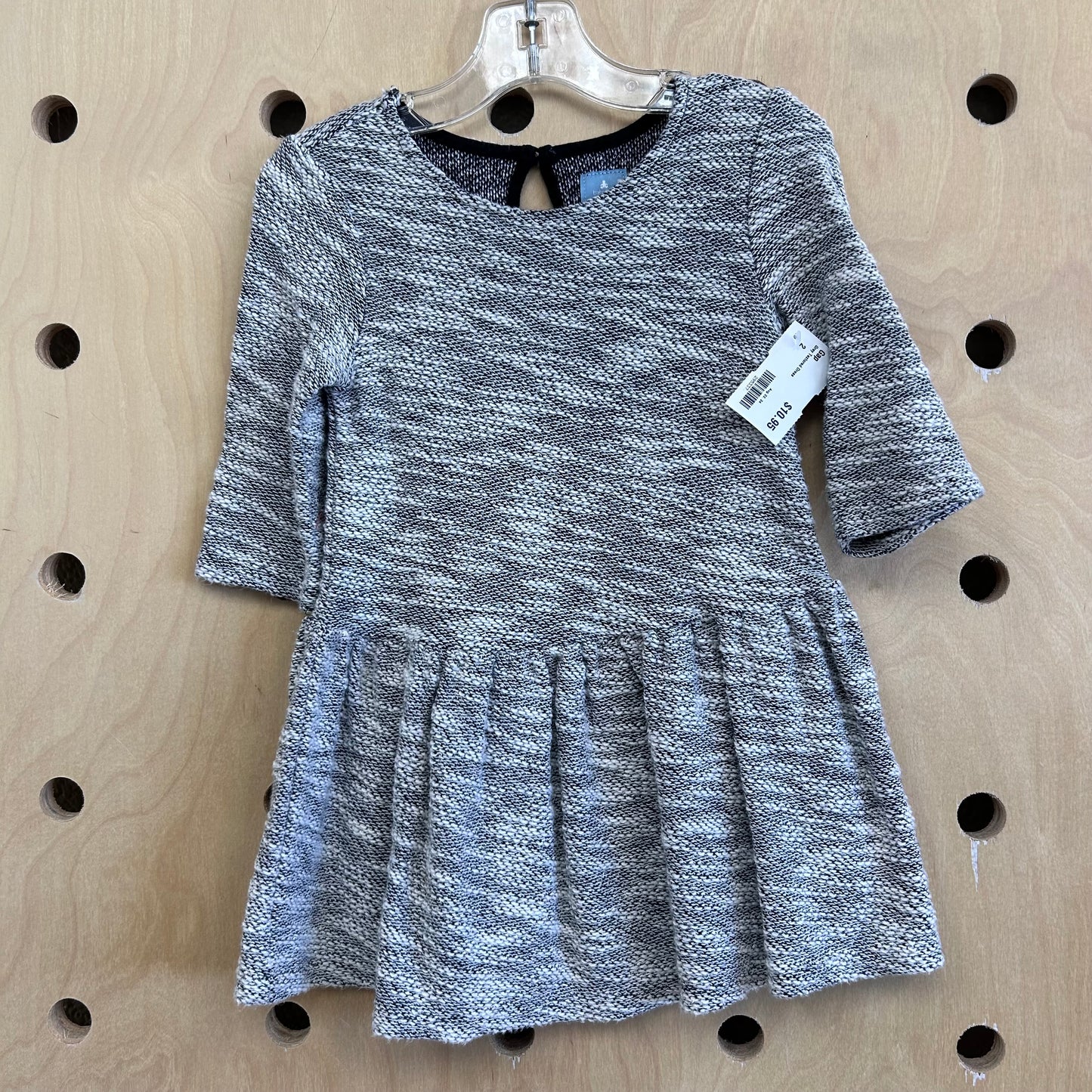 Grey Textured Dress
