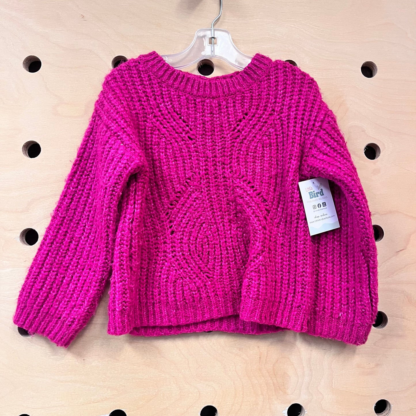 Hot Pink Knit Sweater