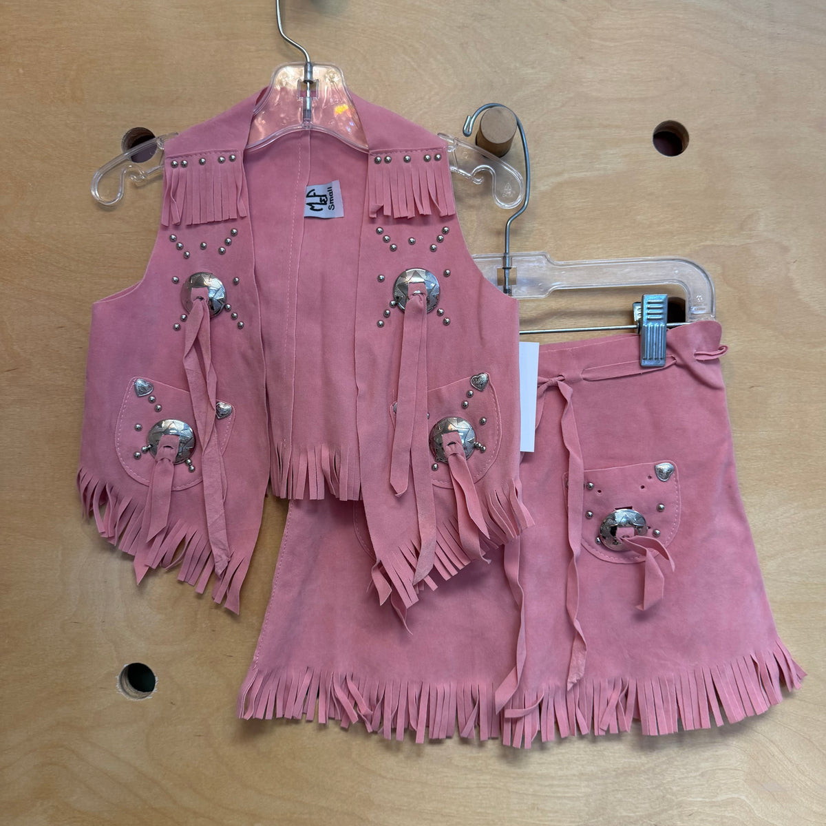 Pink Western Vest & Skirt