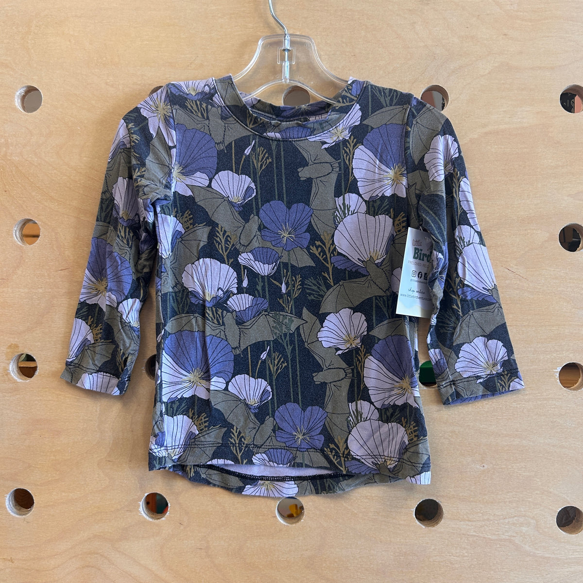 Black/Purple Bat Bamboo Top