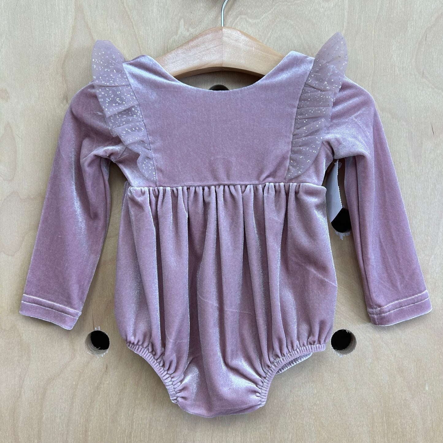 Lavender Velour Romper