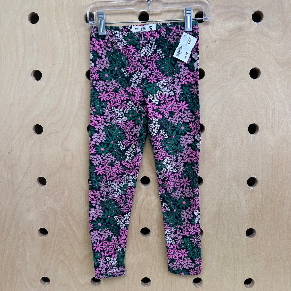 Black Floral Leggings