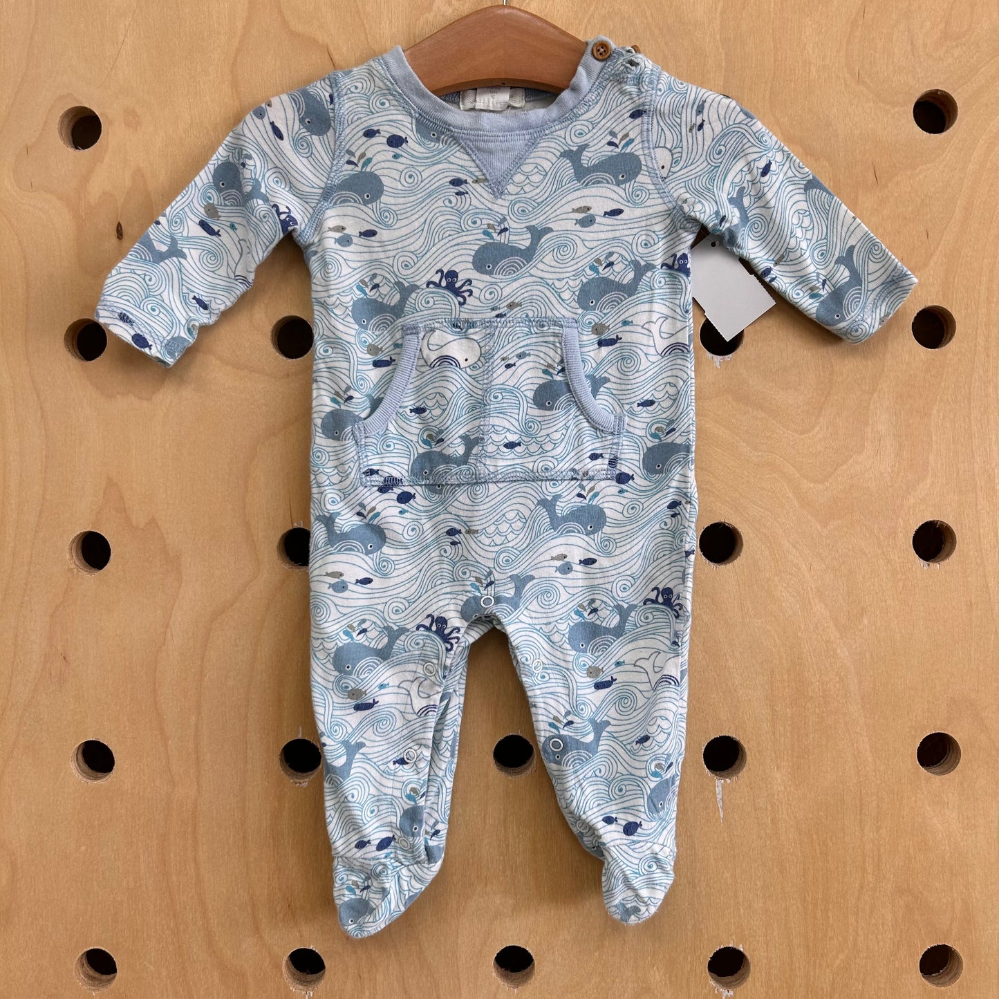 Blue + White Ocean Footies