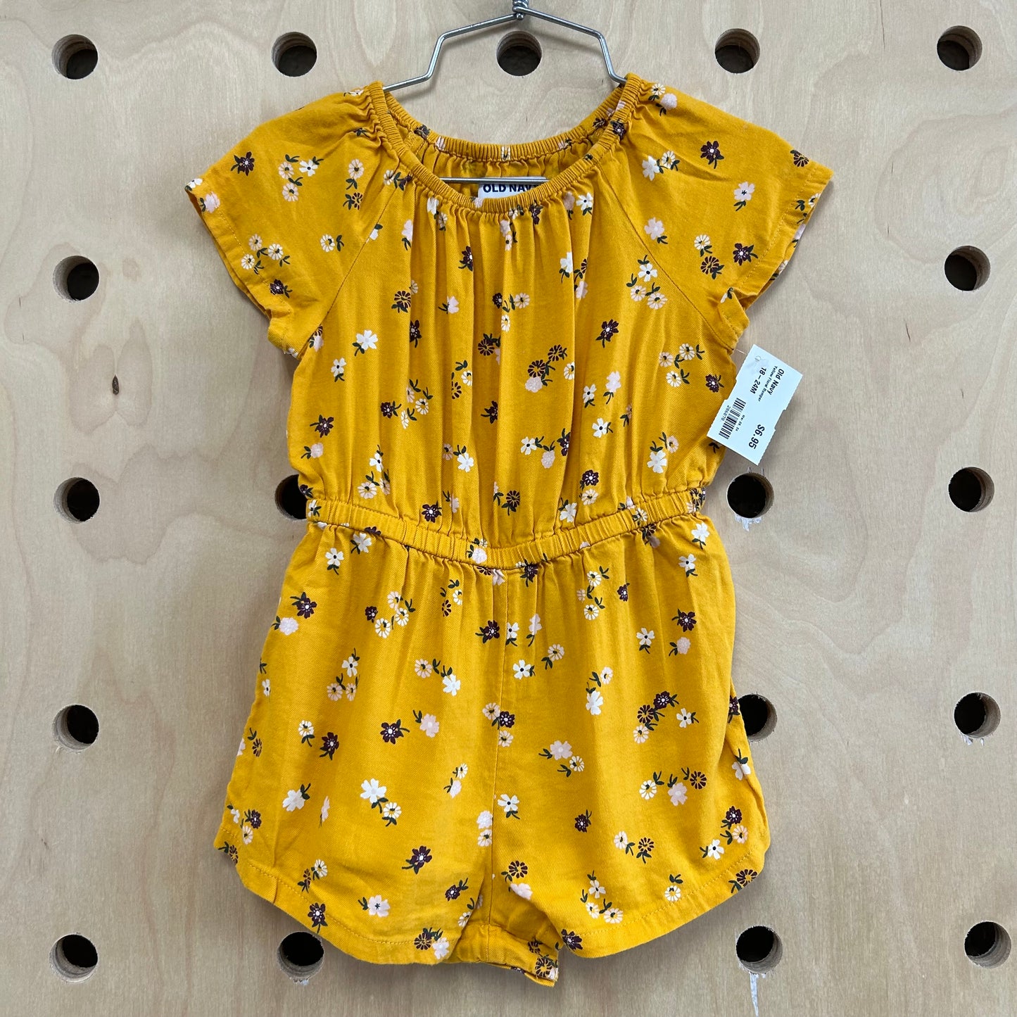 Yellow Floral Romper