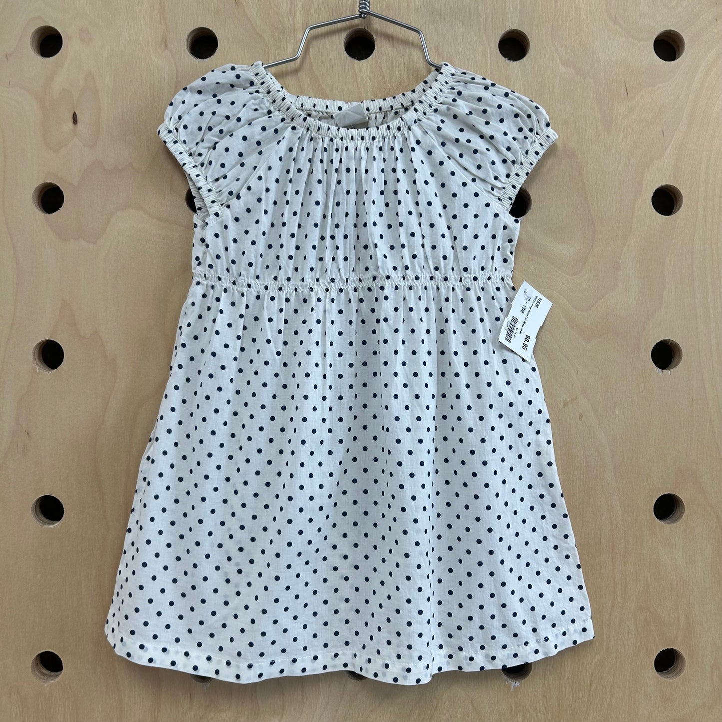 White+Navy Polka Dot Dress NEW!